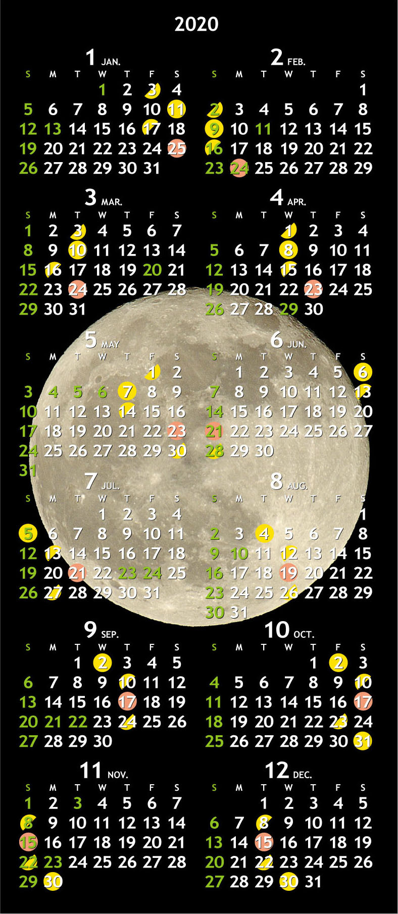 選べるフレーム《UO》La Lune 星座 プリントアート20x25cm (Urban